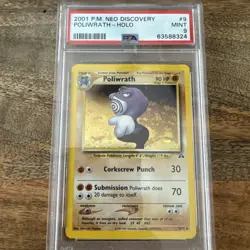 POLIWRATH 9/75 Neo Discovery 1st EDITION PSA 9 MINT HOLO rare Pokemon TCG card - Image 1
