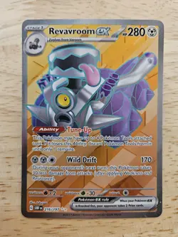 Revavroom ex 216/197 Obsidian Flames (OBF) NM Ultra Rare Full Art Pokemon Card - Image 1