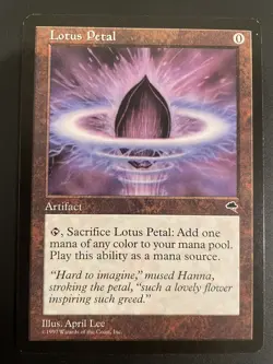 Lotus Petal - Tempest MTG English Common LP - Image 1