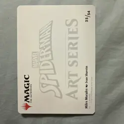 MTG Spider-Man Art Series Miles Morales Ivan Shavrin 35/54 Gold Stamped - Image 3