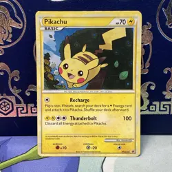 Pikachu Holo HGSS03 Black Star Promo - 2010 HGSS Pokemon Card LP - Image 1