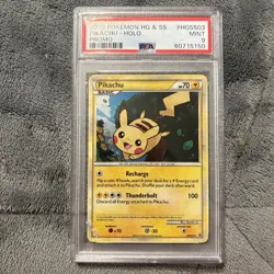 Pokemon Pikachu HGSS Black Star Promo Holo Rare #HGSS03 PSA 9 Gem Mint - Image 1