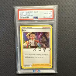 2023 Bea 123/159 PSA 10. Crown Zenith. GEM MT. Graded Pokemon Card. HOLO. - Image 4
