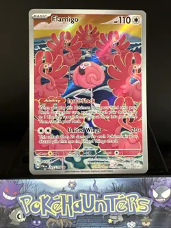 Pokemon Card Flamigo 227/193 Paldea Evolved Illustration Rare L/P - Image 1