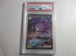 PSA 9 Team Rocket's Crobat EX Special Illustration Rare Destined Rivals Pokemon - Image 1