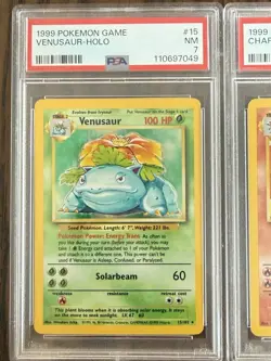 Pokemon TCG Base Set psa graded Venusaur 7 Charizard 3 And Blastoise 6 Big 3 - Image 3