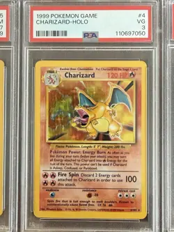 Pokemon TCG Base Set psa graded Venusaur 7 Charizard 3 And Blastoise 6 Big 3 - Image 4
