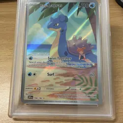 2025 Pokemon Dri EN-Destined Rivals Misty's Lapras Illustration Rare PSA 10 #194 - Image 4