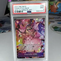 2024 ONE PIECE CHARLOTTE LINLIN OP08-069 ALTERNATE ART PSA 9 🔥🔥🔥🔥 - Image 1