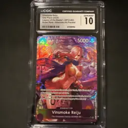One Piece English Vinsmoke Reiju OP12-063 Alt Art SR CGC 10 - Image 1