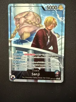 Sanji OP12-041 (Alt Art Leader) One Piece Legacy of the Master Foil - English. - Image 1