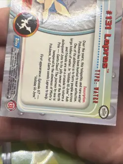 2000 Topps Pokemon TV Animation Edition Series 3 Non Holo #131 Lapras - Image 5