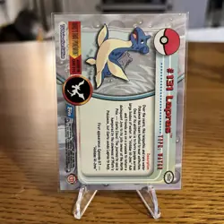 2000 Topps Pokemon TV Animation Edition Series 3 Non Holo #131 Lapras Blue Label - Image 2