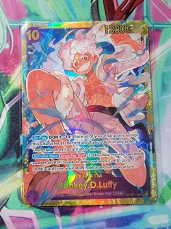 Monkey.D.Luffy OP05-119 SEC - One Piece TCG - English Card Near-Mint Secret Rare - Image 1