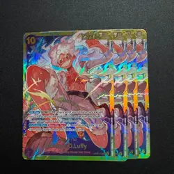 4x Monkey.D.Luffy OP05-119 SEC - One Piece TCG English Playset NM Secret Rare - Image 1