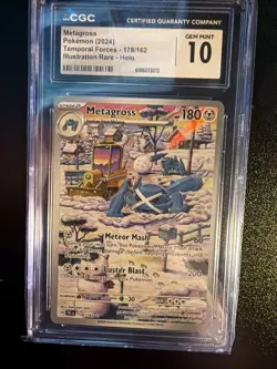 CGC 10 Metagross 178/162 Temporal Forces Secret Illustration Rare Pokemon Card - Image 1