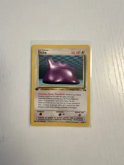 Pokemon TCG Ditto Fossil 18/62 1st Edition Non-Holo Card - Image 1