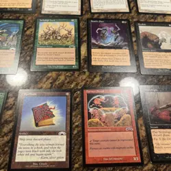 104 Lot of Bulk Magic the Gathering Cards Mixed Sets 1990’s Unplayed Cards - Image 3