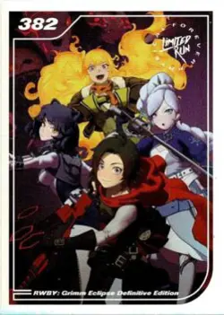 RWBY Grimm Eclipse Limited Run Games Silver Trading Card #382 New Mint - Image 1