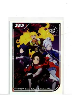 RWBY Grimm Eclipse Limited Run Games Silver Trading Card #382 New Mint - Image 4
