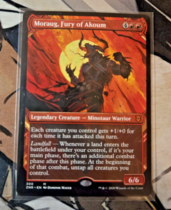 MTG Moraug, Fury of Akoum Zendikar Rising - NM Showcase Non Foil - Image 1