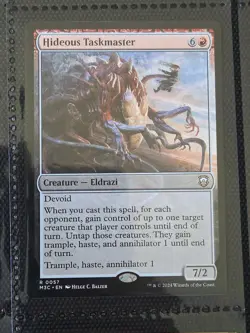 Hideous Taskmaster X1 M3C MTG Commander Modern Horizons 3 B1 - Image 1