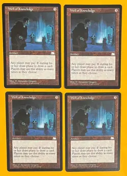 MTG WELL OF KNOWLEDGE (x4) Weatherlight (OldManMTG 010-430) - Image 1