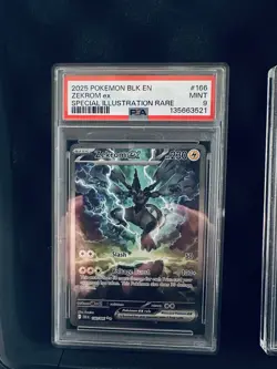 Pokemon Zekrom EX Sir Black Bolt 166/086 PSA 9 - Image 1