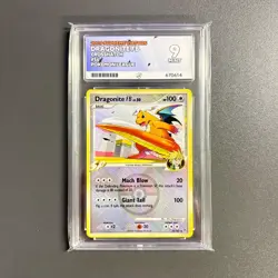POKEMON Dragonite FB - (League Promo) #056 Crosshatch Reverse Holo - ACE 9 MINT - Image 1
