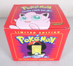 1999 Burger King Pokemon 23K Gold-Plated JIGGLYPUFF Trading Card - Image 1