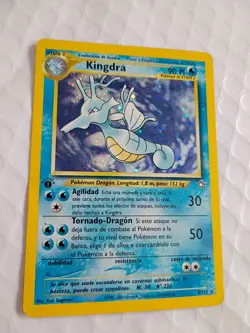 Kingdra Holo 8/111 Card 1ST EDITION Pokemon TCG Neo Genesis Spanish Version LP - Image 1