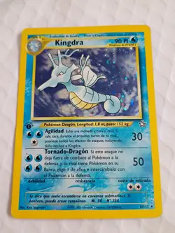 Kingdra Holo 8/111 Card 1ST EDITION Pokemon TCG Neo Genesis Spanish Version LP - Image 2