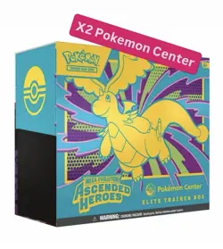 x2 Ascended Heroes Pokemon Center Elite Trainer Box (ETB) - PRESALE/PREORDER - Image 1