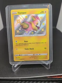 Pokemon Card Yamper SV039/SV122 Shiny Holo Rare Shining Fates Shiny Vault LP - Image 1