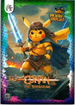 Conan (Pikachu) #161 - Galaxy Holo - Electric Pikachu Cosplay - Pokemon - Image 1