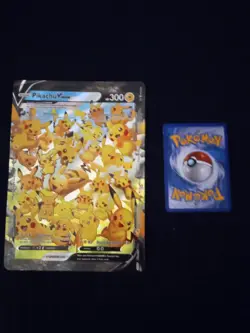 Pikachu V-UNION SWORD & SHIELD POKEMON OVERSIZED PROMO 25TH CELEBRATIONS - Image 1