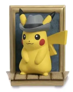 POKEMON CENTER PIKACHU VAN GOGH WITH GREY FELT HAT SELF PORTRAIT FACTORY SEALED - Image 1