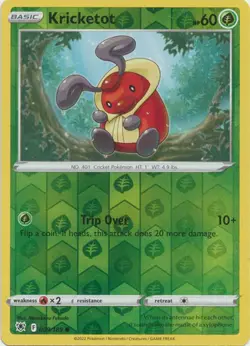 Kricketot - 009/189 Astral Radiance Reverse Holo Common Pokemon - NM/MINT - Image 1
