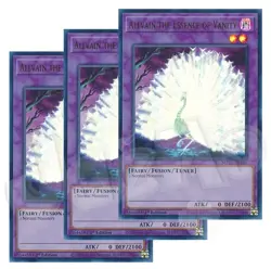 Yugioh Allvain the Essence of Vanity x 3 1st Edition Ultra Rare NM - Free Holo - Image 1