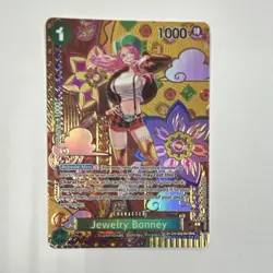 Bandai One Piece CCG Jewelry Bonney ST02-007 Foil Full Art 1000 Power Card - Image 1