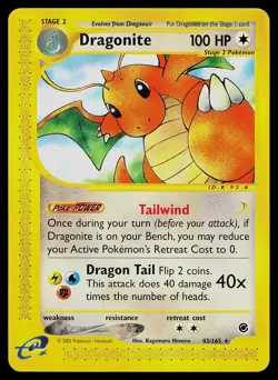 Pokemon Card - Dragonite Expedition 43/165 Rare Non Holo - Image 1