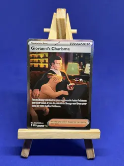 Pokemon TCG - S&V 151 - 204/165 Giovanni's Charisma - SIR - NM/M - Image 1