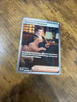 Pokemon TCG Giovanni's Charisma 204/165 Scarlet & Violet 151 Holo NM - Image 2