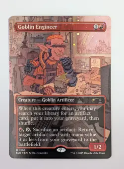 Goblin Engineer (Galaxy ◆FOIL◆) 2103 | Near Mint | SLD Secret Lair Magic MTG - Image 1