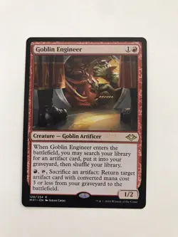 Goblin Engineer MTG Magic the Gathering Card NM Near Mint MH1 - Image 1