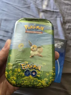 Pokemon TCG Pokemon GO Elite Trainer Box ETB Factory Sealed + SEALED EEVEE TIN! - Image 2