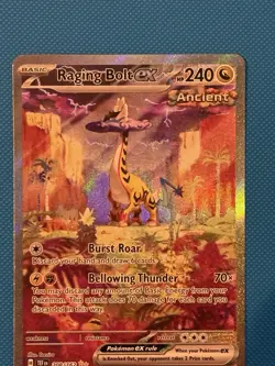 Pokemon TCG Temporal Forces Raging Bolt EX Special Illustration Card 208/162 - Image 1