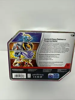 Pokemon Trading Card Game Paradox Destinies Raging Bolt ex Tin New Sealed - Image 2