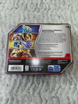 Pokemon Trading Card Games Paradox Destinies Raging Bolt ex Tin New Sealed - Image 2