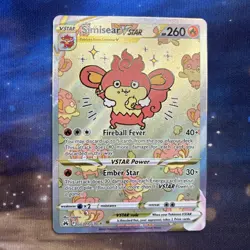 Simisear VSTAR GG37/GG70 Crown Zenith Alternate Art Ultra Rare Pokemon Card New - Image 1